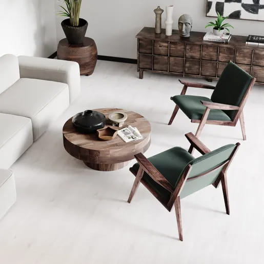 Ламинат Quick-Step Дуб Зимний IM8465 Impressive в интерьере