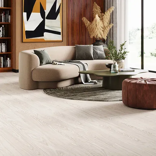 Ламинат Quick-Step Дуб Кристаллический IMU8604 Impressive Ultra в интерьере 2